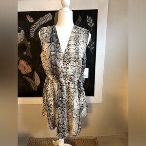 Bar III medium snakeskin print dress